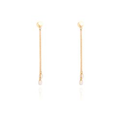 brinco-ouro-dezoito-kilates-meia-bola-achatada-perolas-penduradas-joiasgold